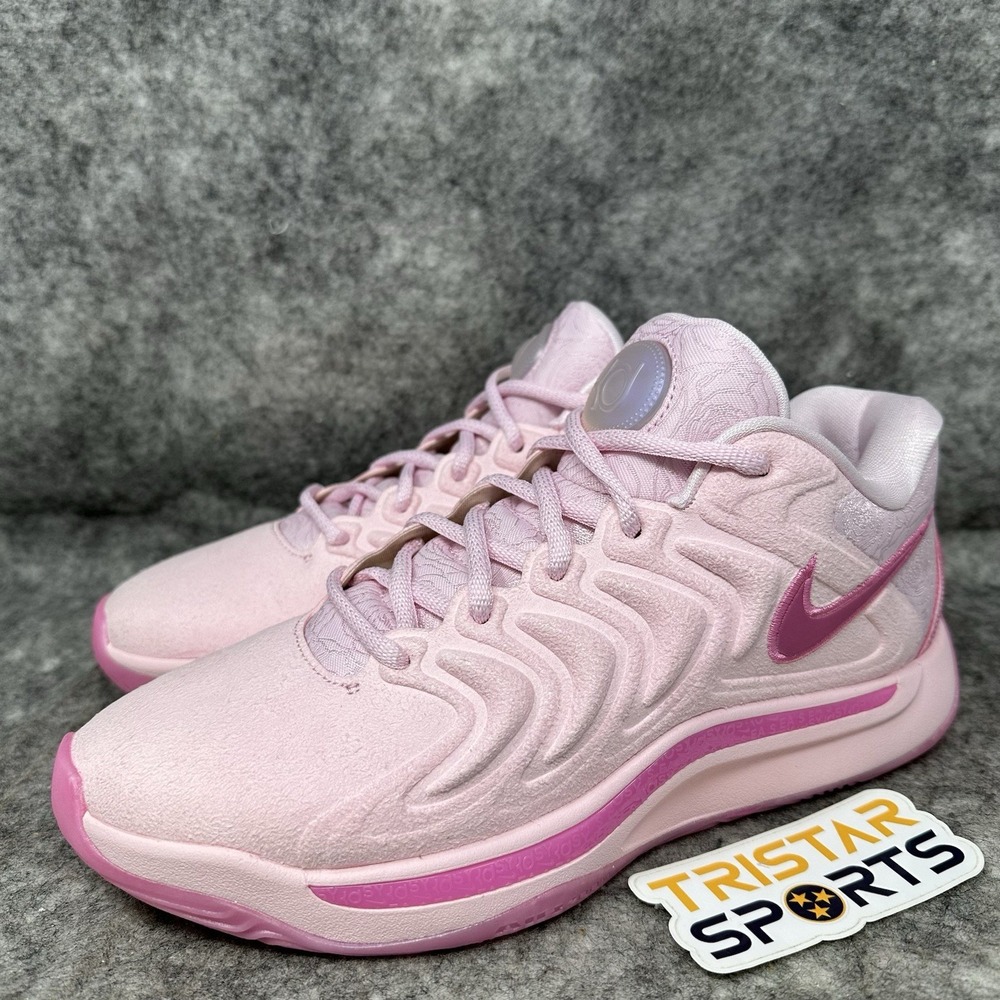 Nike KD 17 Aunt Pearl Basketball Shoes Mens Size 13 Pink Foam FZ1518-600